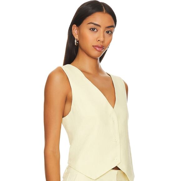 Lioness Tops - LIONESS Leo Vest in Butter